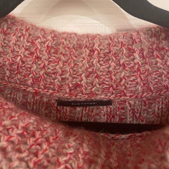 Elie Tahari 100% Cashmere Off Shoulder Sweater - Picture 2 of 6